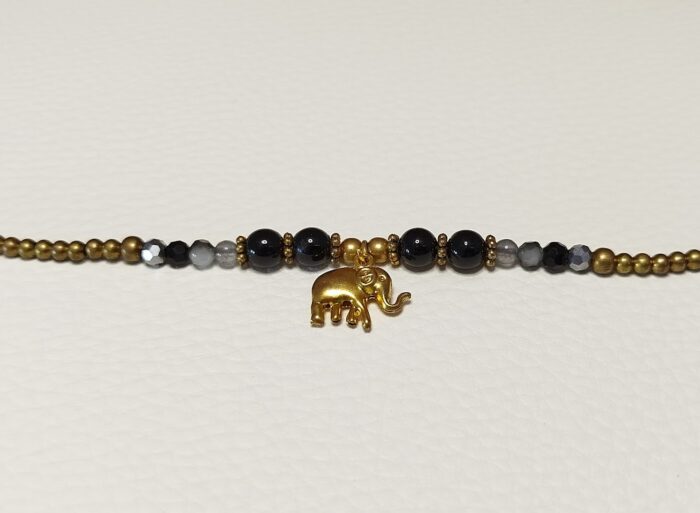 Pulseras Negra / Blanca Elefante