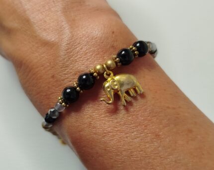 Pulseras Negra / Blanca Elefante