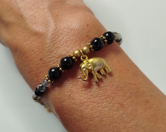 Pulseras Negra / Blanca Elefante