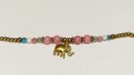 Pulseras Rosa/Azul claro Elefante