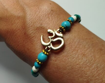 Pulseras Turquesa/Blanco OM