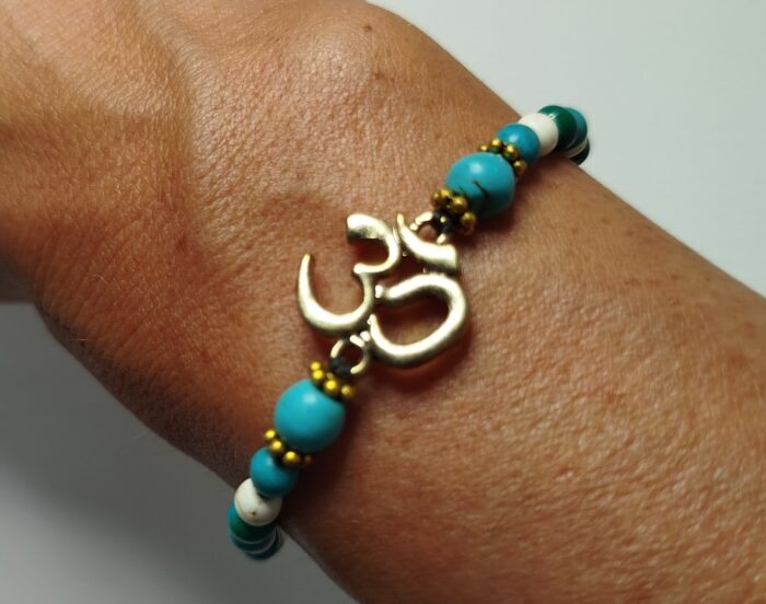 Pulseras Turquesa/Blanco OM