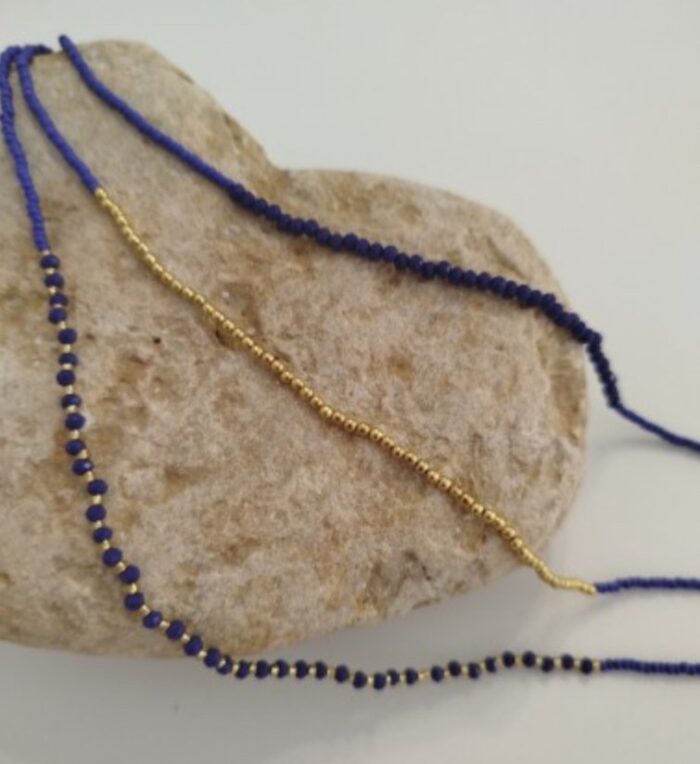 Collar hilos de cuentas - Efecto layering