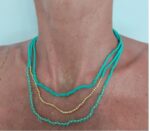 Collar hilos de cuentas - Efecto layering