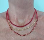 Collar hilos de cuentas - Efecto layering