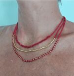 Collar hilos de cuentas - Efecto layering