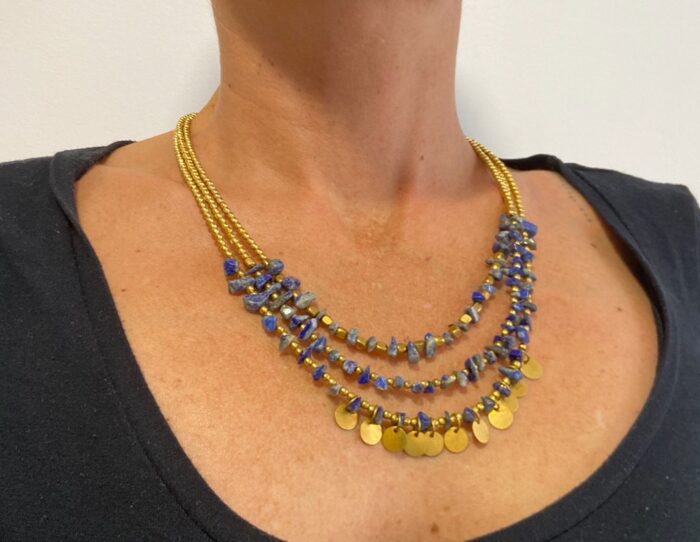 Collar piedras y medallas - layaring