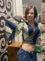 Top escalda corazón boho India detalle manga larga campana