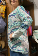 Cárdigan boho India vista lateral