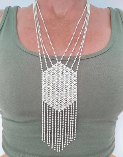 Collar Largo Multicapa de Perlas