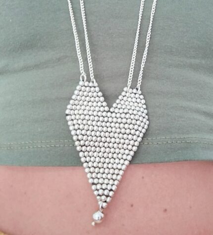 Collar largo - colgante corazón