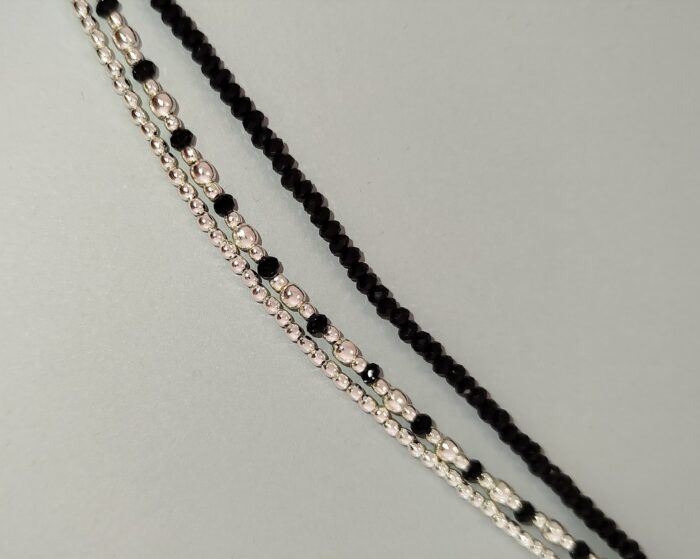 Pulsera Tres Hileras de Perlas