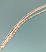 Pulsera Tres Hileras de Perlas Blanca