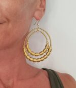 Pendientes Dos Círculos Intersecados