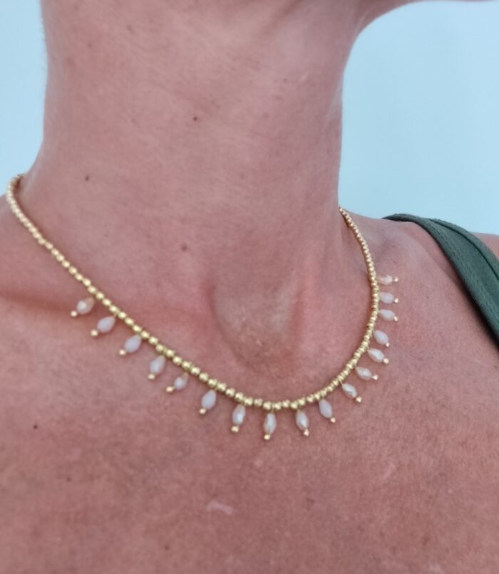 Collar Cuentas Ovaladas