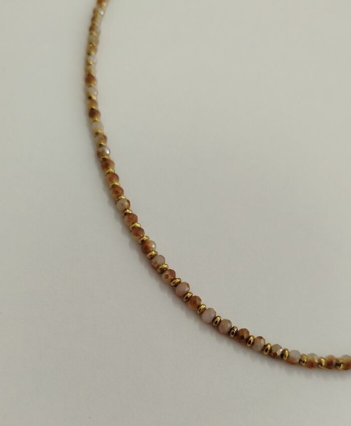 Collar Perlas Rosa Salmón