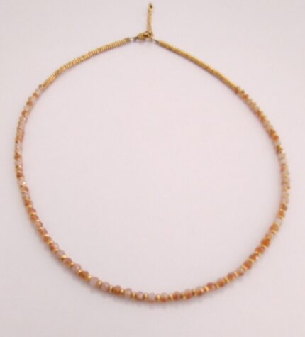 Collar Perlas Rosa Salmón