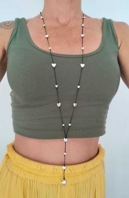Collar Largo Corazoncitos