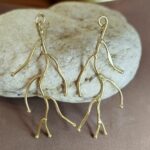 Pendientes Coral Oro