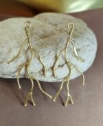 Pendientes Coral Oro