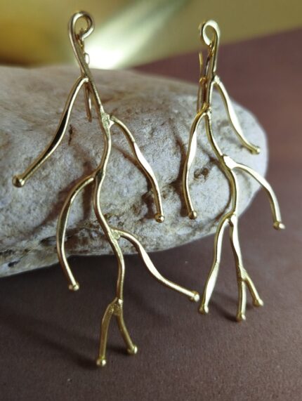 Pendientes Coral Oro