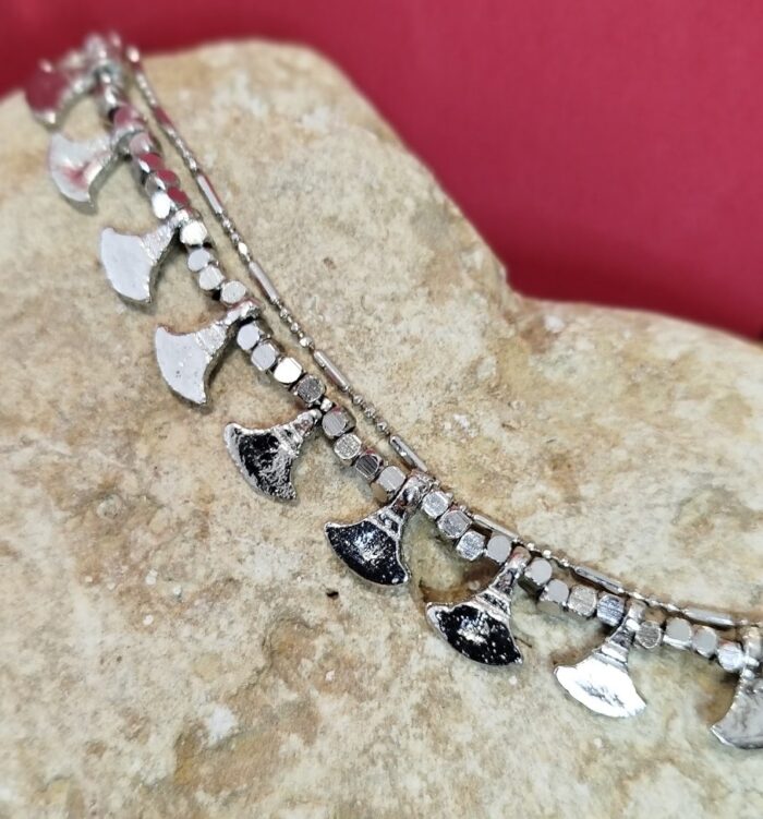 Pulsera Doble Colgantes Hacha