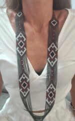 Collar Multicolor de Perlas nera y roja