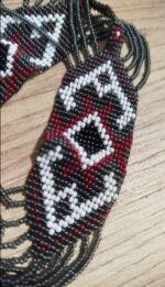 Collar Multicolor de Perlas nera y roja