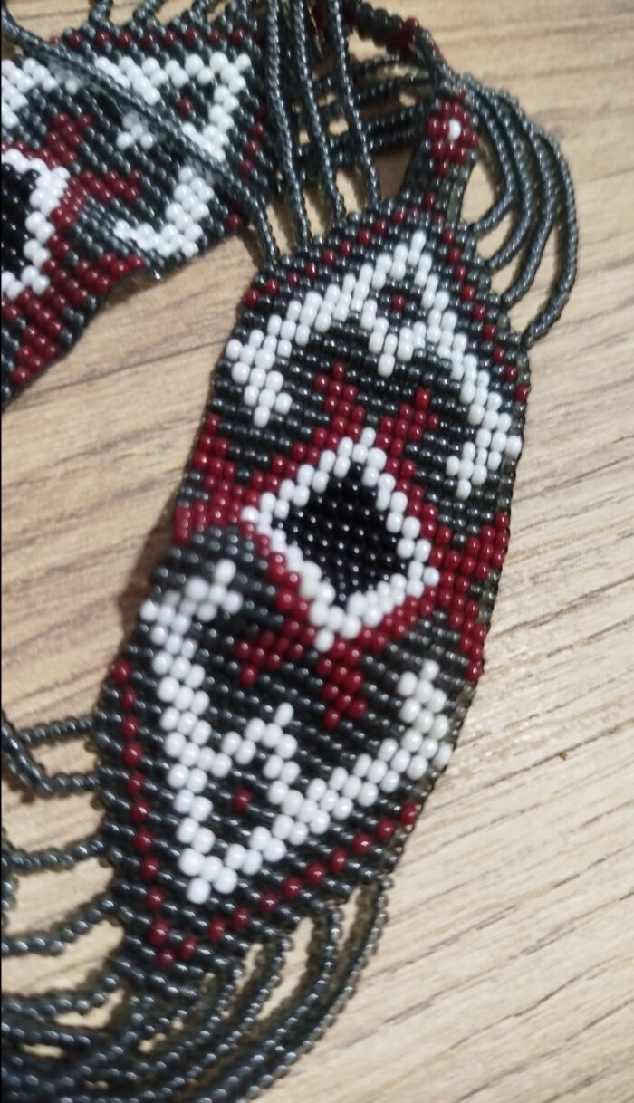 Collar Multicolor de Perlas nera y roja