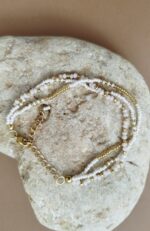 copy of Pulsera cuentas negras y doradas