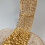 Pulsera Multicapa Cuentas Dorada