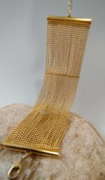 Pulsera Multicapa Cuentas Dorada
