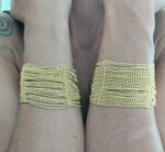 Pulsera Multicapa Cuentas Dorada