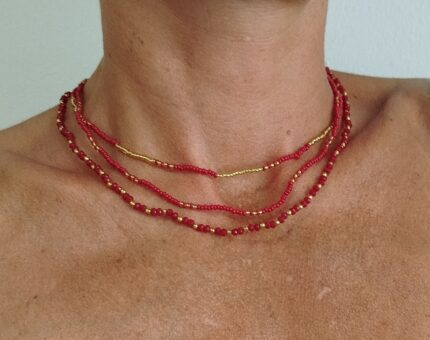 Collar Cuentas de colores - Layering