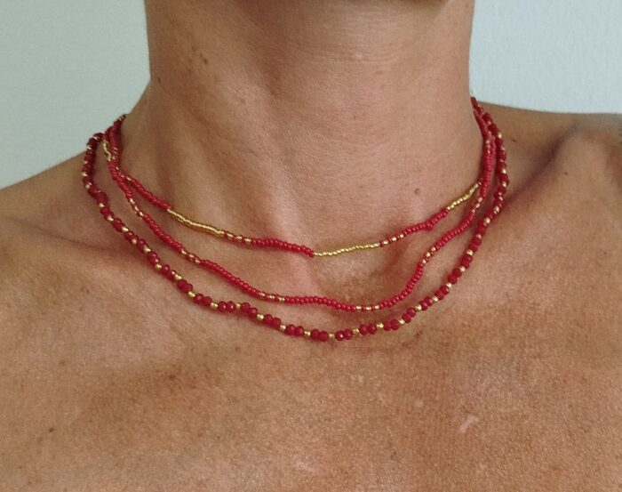 Collar Cuentas de colores - Layering