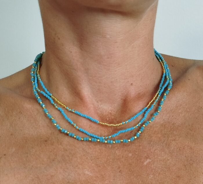 Collar Cuentas de colores - Layering