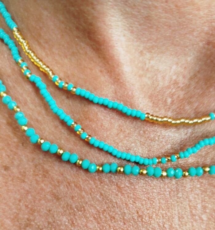 Collar Cuentas de colores - Layering