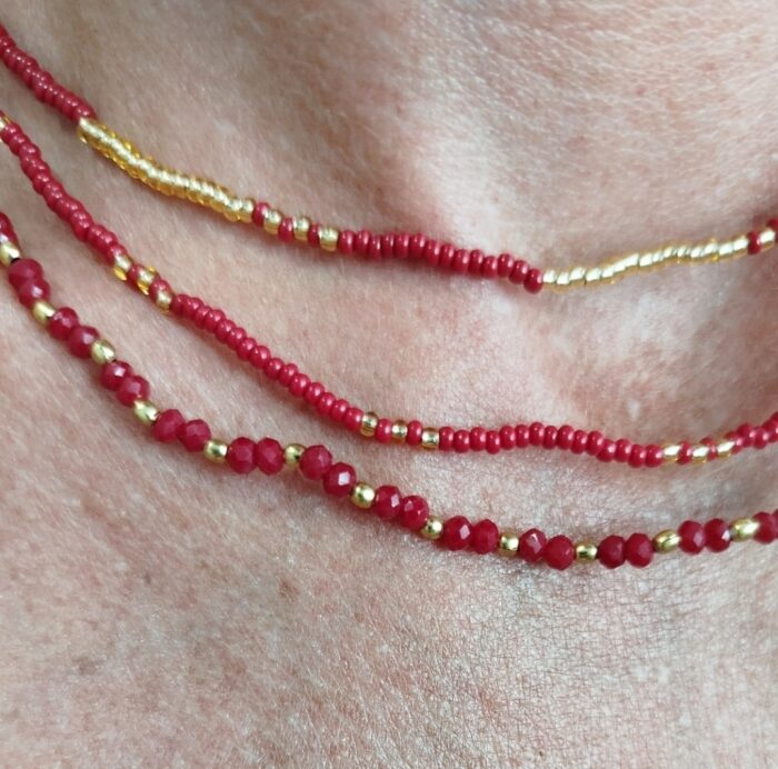 Collar Cuentas de colores - Layering