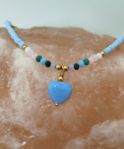 Pulsera Cuentas Corazón