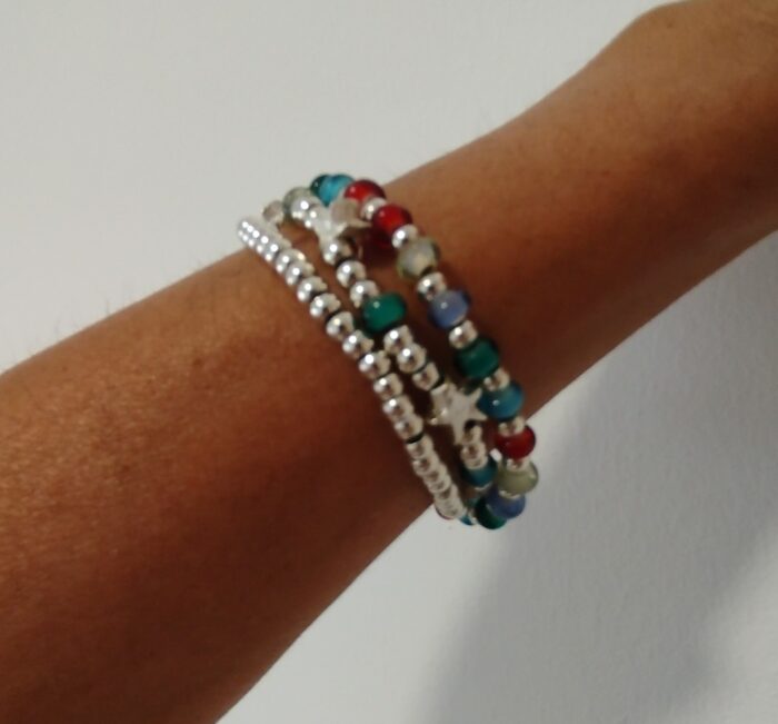Pulsera Perlas y Estrellas