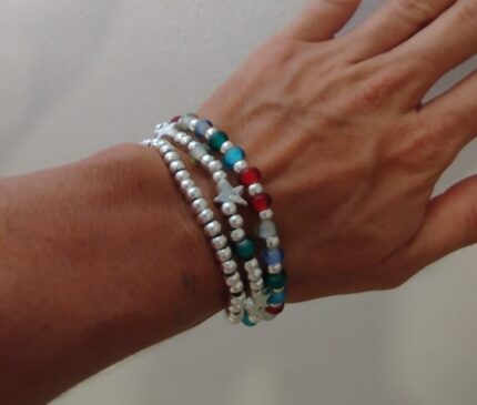 Pulsera Perlas y Estrellas