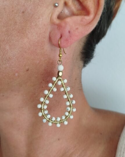 Pendientes Gota y Cuentas
