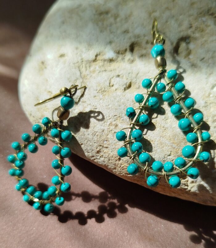 Pendientes Gota y Cuentas