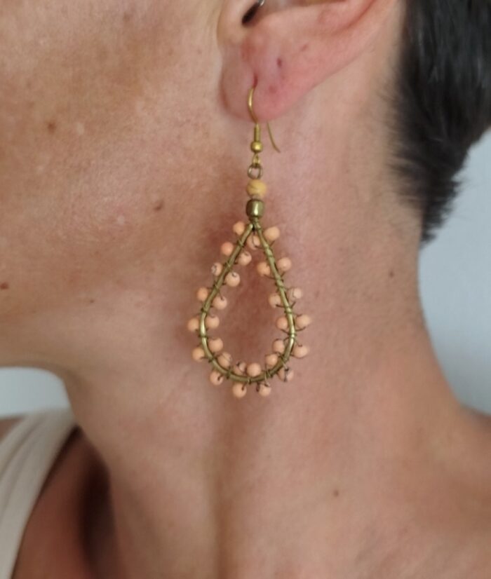 Pendientes Gota y Cuentas