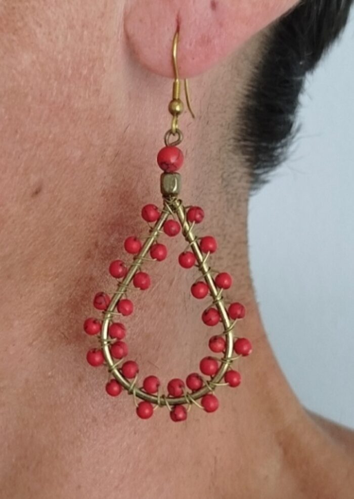 Pendientes Gota y Cuentas