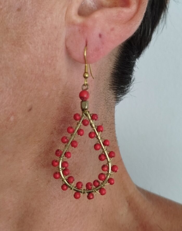 Pendientes Gota y Cuentas