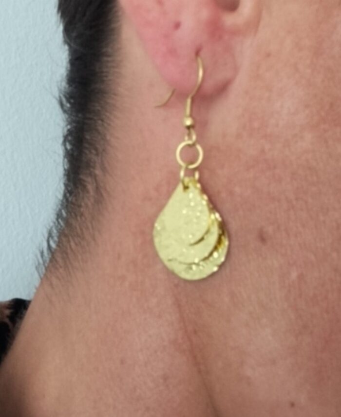 Pendientes Giada - Gotas Superpuestas