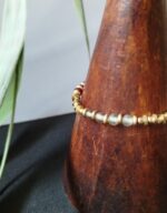 Pulsera Cuentas Opacas y Oro