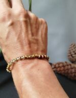 Pulsera Cuentas Opacas y Oro