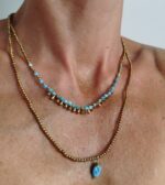 Collares Cuentas y Piedra